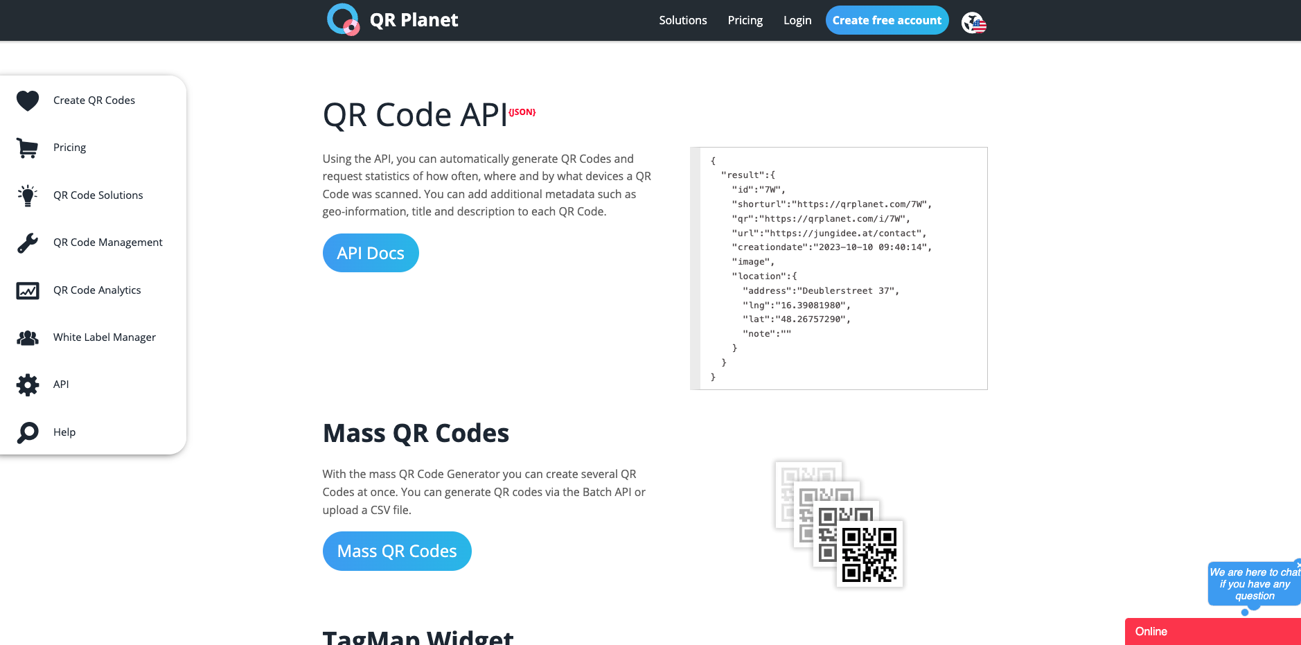 QR Code API Image