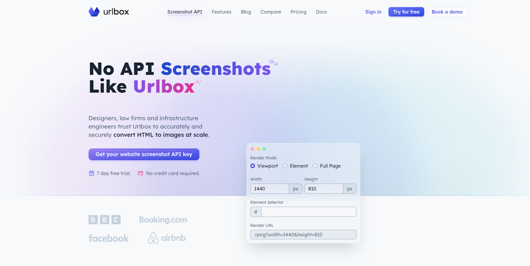 Urlbox Screenshot API Image